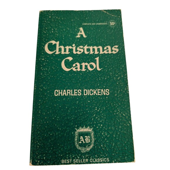 Vintage A Christmas Carol Charles Dickens PB Award Books CL607 Unabridged 1950s - Picture 1 of 4